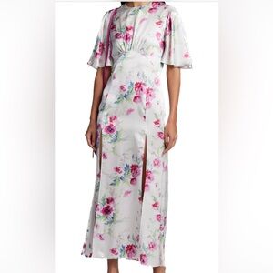 Les Reveries Flutter Floral Pink Gown